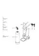 Syr FüllCaddy mit Handwagen, 30 Liter Wasserbehälter, Anschluss-Center und Trinkwasserfilter zur Verwendung im Wasseraufbereitungssystem.